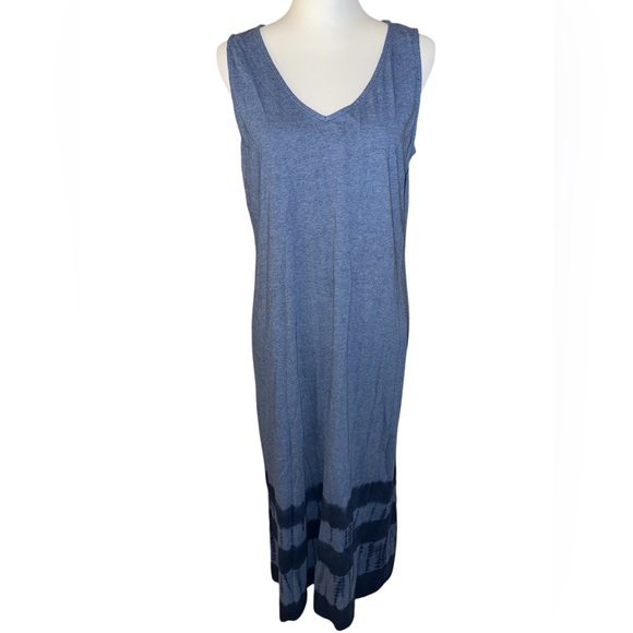 J. Jill Dresses & Skirts - J. Jill Pure Jill Tie Dyed Maxi Dress Blue Cotton Size Medium